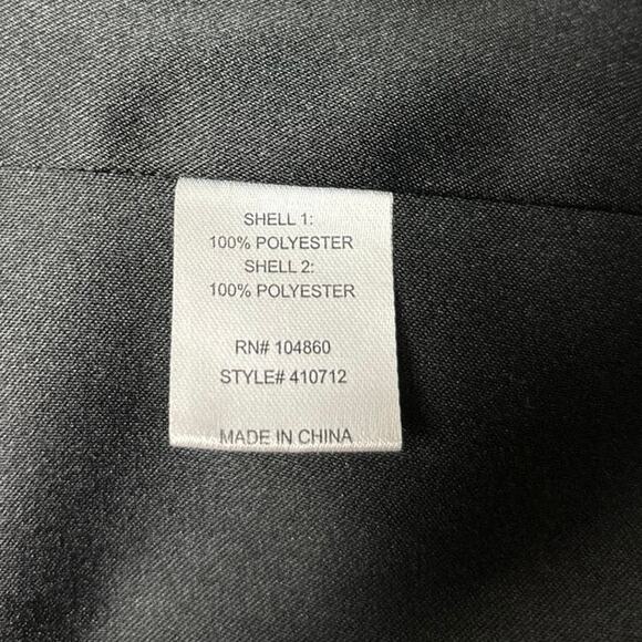 Forever 21 Black Satin Hook & Eye Puff Sleeve Square Neck Crop Top Blouse Size S - Picture 7 of 8